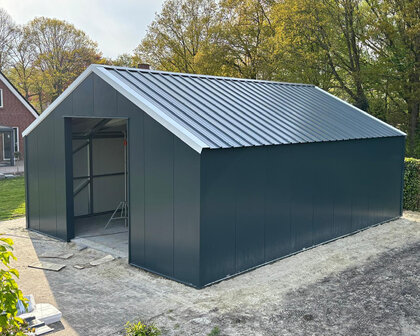 Zadeldak loods 8x10x3m Multiloods.nl