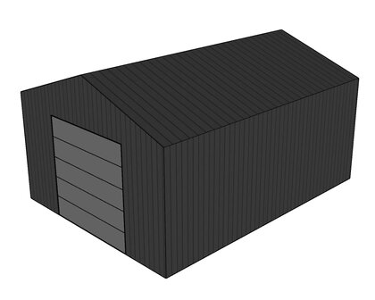 Zadeldak Multi Loods 4.5m breed ongeisoleerd