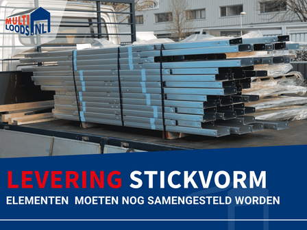 Multi Loods levering stickvorm 6m breed