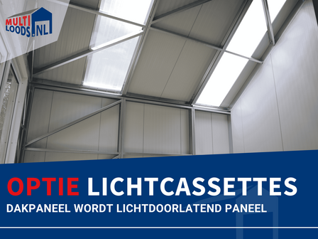 Lichtcassettes in dak Multiloods.nl