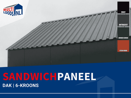 Sandwichpaneel | Dak | 6-Kroons