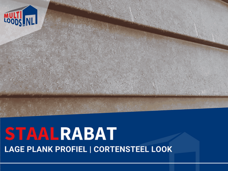 Staalrabat | Lage plank | Cortensteel look | Voorraad lengtes