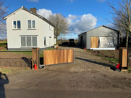 Zadeldak werkplaats 6x12x3m te Gendt