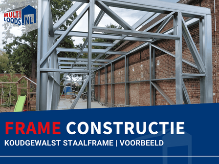 Staalframe constructie platdak Multi Loods