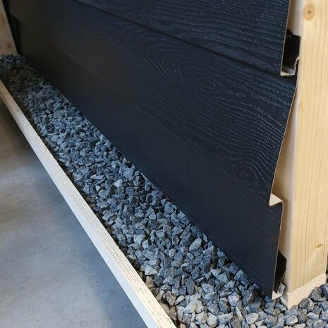 Staalrabat profiel | 150mm Plank hoogte | Blind bevestigd