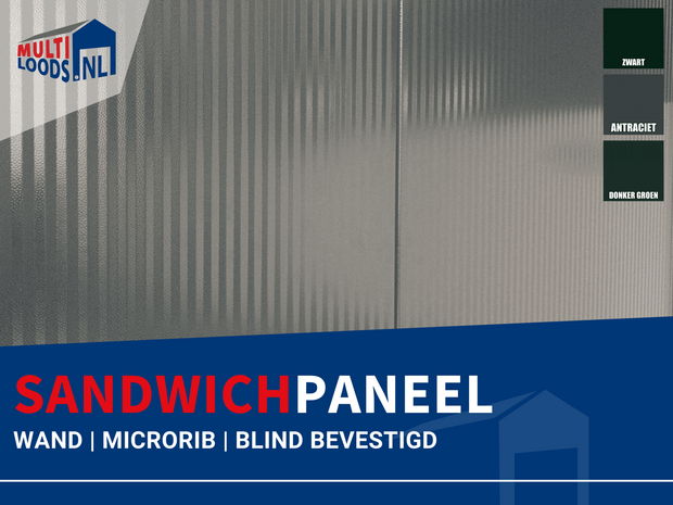 Sandwichpaneel | Wand | Microrib