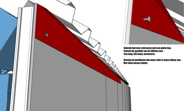 Gootlijst 1.0mm | 3m1